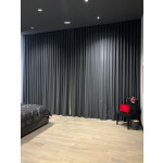 Extra Large Electric Curtain Track with Wave Curtains