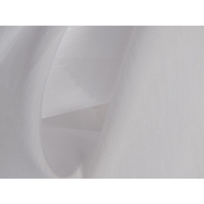 Slub White Flame Retardant Voile