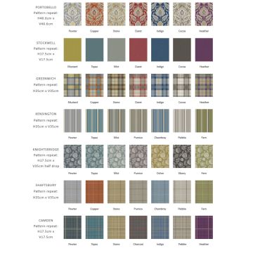 Mayfair Pattern Card Flame Retardant Fabric