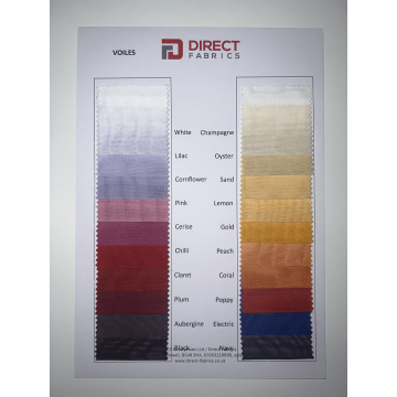 Coloured Flame Resistant Voile 300cm