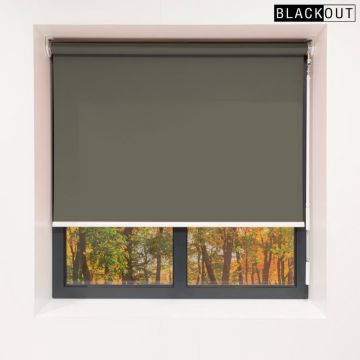 Crank Roller Blinds Mockup1 Blackout Slate