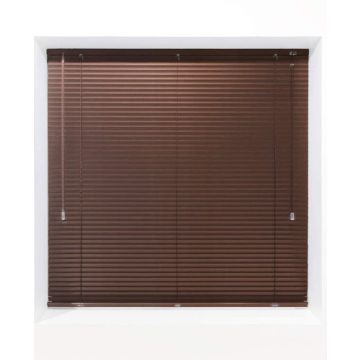 Dark Brown 25mm Metal Venetian Blind - Made to Measure