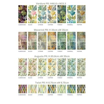 Flora Range Colourcard