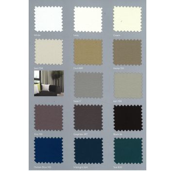 Infinity Blackout Curtain Fabric Colour Card