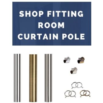 Recess Curtain Pole Kit including Brackets 35mm