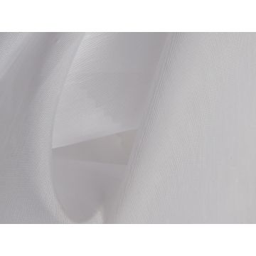 Slub White Flame Retardant Voile