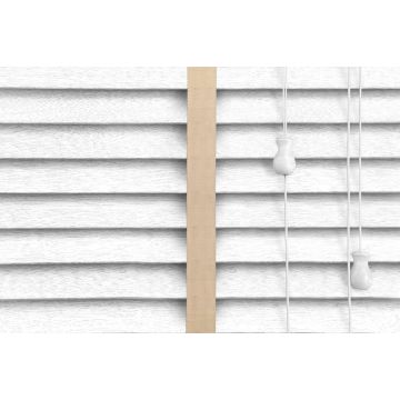 Venetian Blinds Wood White Embossed Malt Ladder Tape