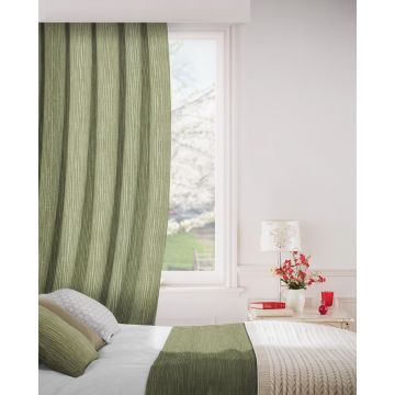 Breeze 208 Fern Green Curtains Room Shot Mock up