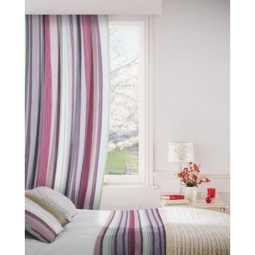 Fresco 481 Damson Curtains Room Shot Mock up