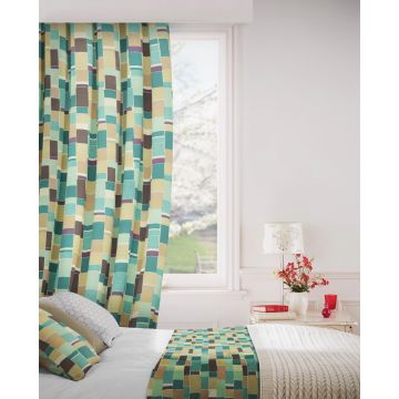 Jitterbug 713 Mink Duck Egg Curtains Room Shot Mock up