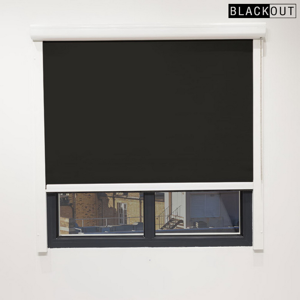 Cassette Roller Blinds Mockup2 Blackout Onyx