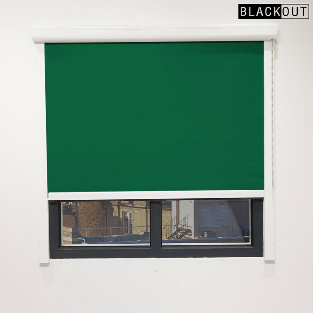 Cassette Roller Blinds Mockup2 Blackout PineGreen