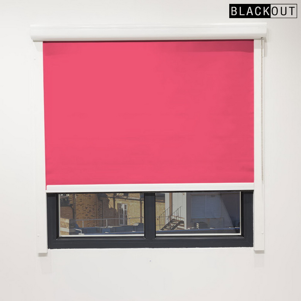 Cassette Roller Blinds Mockup2 Blackout Pink