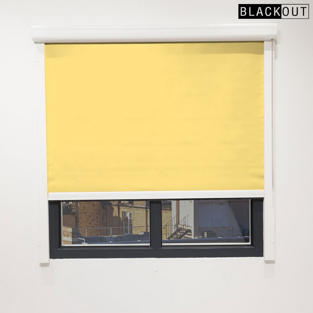 Cassette Roller Blinds Mockup2 Blackout Primrose